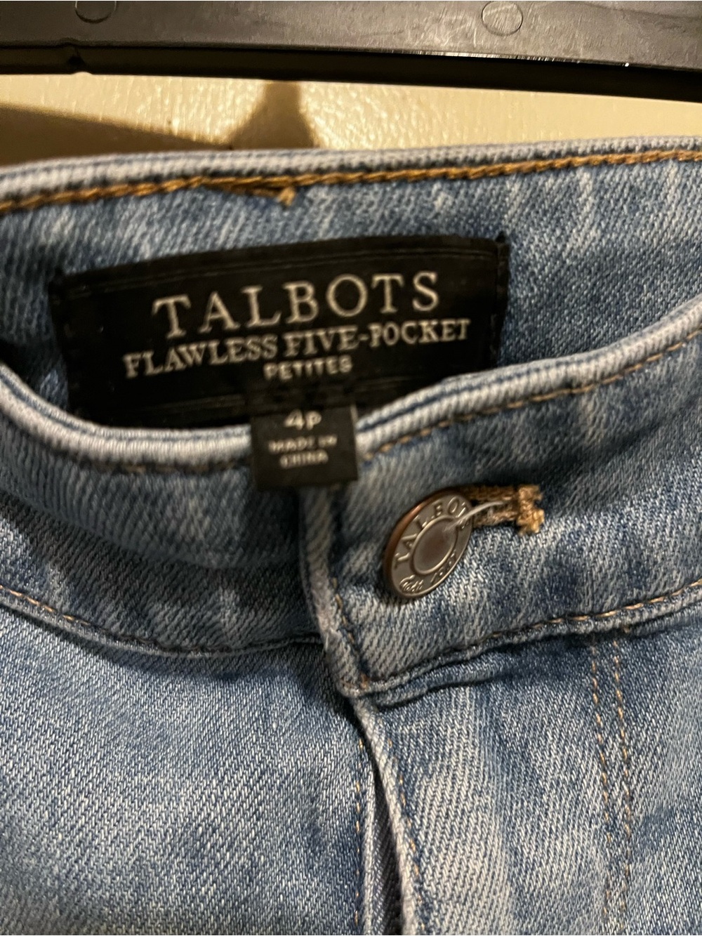 Talbots Light Blue High-Rise Five-Pocket Jeans